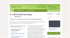 Desktop Screenshot of about-ecoli.com